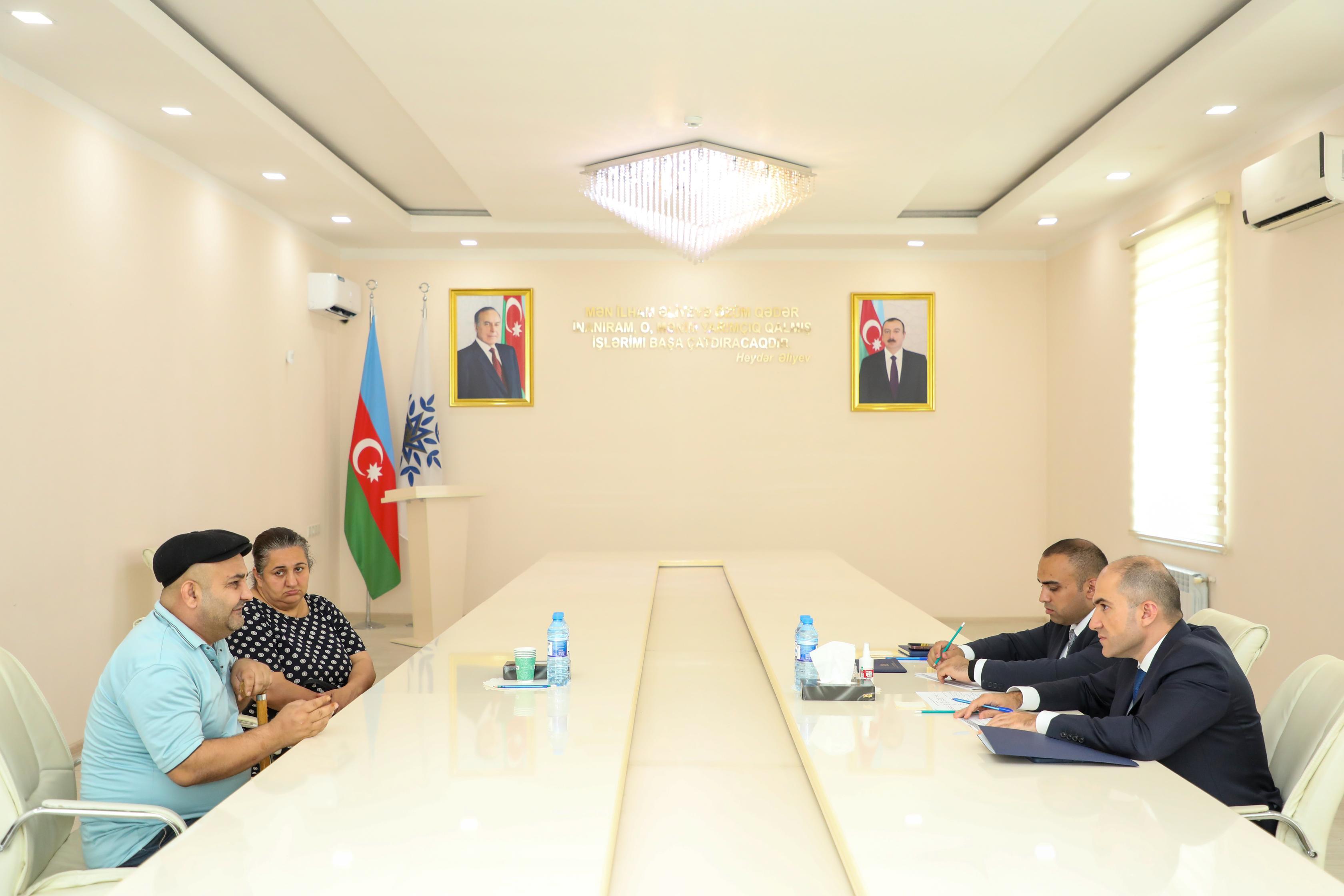 Nazirliyin Aparatının rəhbəri Fuad Musayev Kürdəmir rayonunda vətəndaşları qəbul edib
