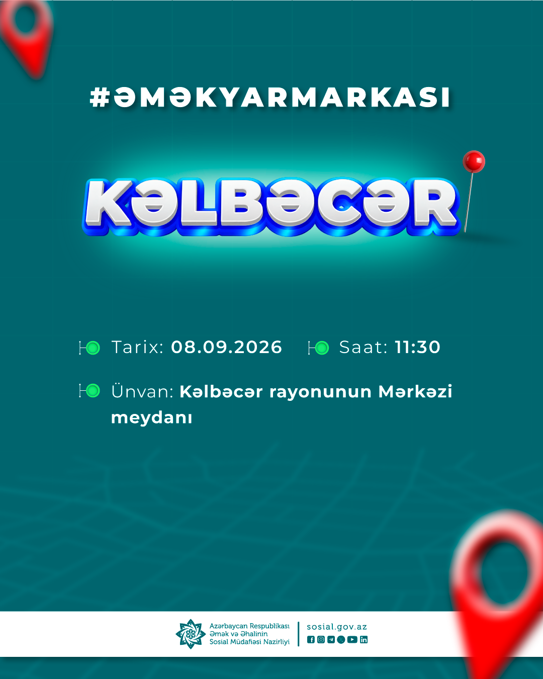 Kəlbəcərdə ilk dəfə əmək yarmarkası olacaq, 90-dan çox vakansiya təqdim ediləcək